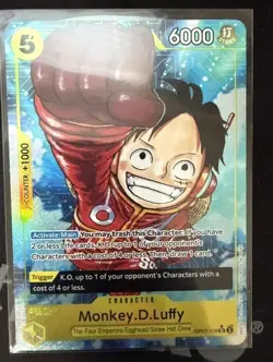 Monkey D. Luffy OP07-109 SR Alt Art 500 Years in the Future One Piece TCG NM - Image 1
