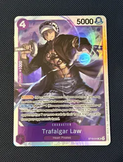 Bandai One Piece CCG Trafalgar Law Character ST10-010 SR Foil ENG - Image 1