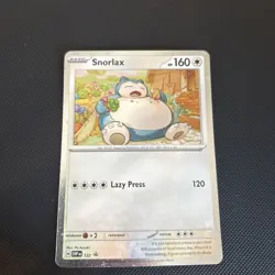 Pokemon Card Snorlax SVP122 Holo Black Star Promo Near Mint - Image 1