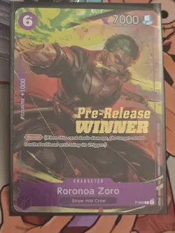 Roronoa Zoro (OP-06 Pre-Release Tournament) [Winner] P-045 One Piece Promo - Image 1