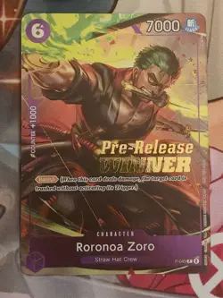 Roronoa Zoro (OP-06 Pre-Release Tournament) [Winner] P-045 One Piece Promo - Image 2