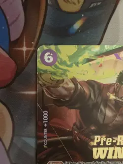 Roronoa Zoro (OP-06 Pre-Release Tournament) [Winner] P-045 One Piece Promo - Image 4