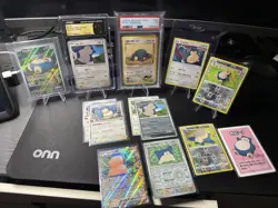 Lot Of 13 Pokemon Cards- Snorlax- CGC Pristine 10/PSA7/ Raw Near Mint/Pack Fresh - Image 1