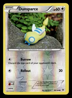 Dunsparce 68/108 Reverse Holo Common Roaring Skies Pokemon Card - Image 2