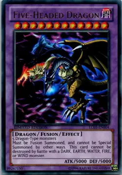 Yugioh Five-Headed Dragon LC03-EN004 Limited Edition Ultra Rare NM - Image 1