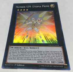 Number S39 Utopia Prime Super Rare CROS-EN094 Lightly Played 1st Edition Yugioh! - Image 2