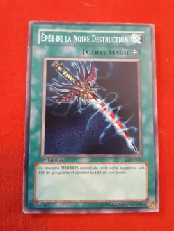 EPEE DE LA NOIRE DESTRUCTION DDY-F018 1ERE EDITION CARTE YU-GI-OH! RARE VF FR - Image 1