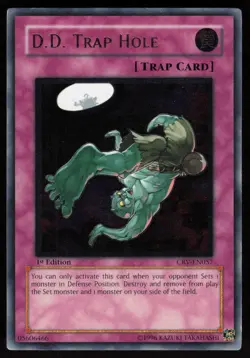 D.D. Trap Hole (UTR) CRV-EN057 Ultimate Rare 1st Edition YU-GI-OH - Image 1