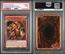 YU-GI-OH! LEGENDARY DECK II #ENS03 WINGED DRAGON OF RA LEGENDARY DK. II PSA 9 - Image 3