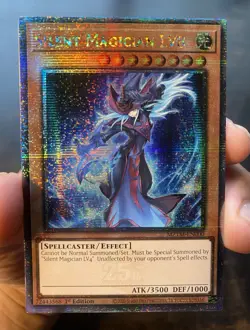 Yugioh NM Silent Magician LV8 Maze of the Master QCSR Foil 1st MZTM-EN000 - Image 3