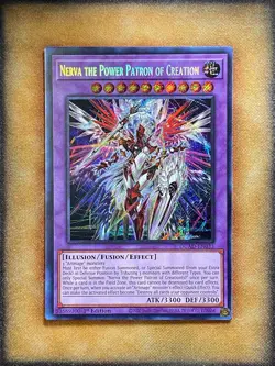 Yugioh Nerva the Power Patron of Creation DUAD-EN033 Secret Rare 1st Ed NM - Image 1