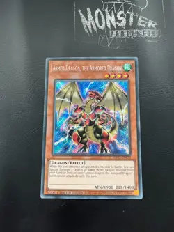 YUGIOH ARMED DRAGON, THE ARMORED DRAGON SECRET RARE HAC1-EN173 LIMITED EDITION - Image 1