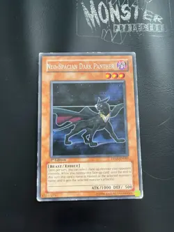 YUGIOH NEO-SPACIAN DARK PANTHER RARE DP03-EN007 1ST EDITION PLAYED - Image 1