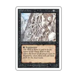 WOTC MtG Unlimited Wall of Bone (U) EX - Image 1