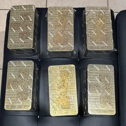Konami Yu-Gi-Oh! TCG Gold/Black Tin of the Pharoah’s Gods Lot of 6 - Image 1