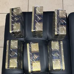 Konami Yu-Gi-Oh! TCG Gold/Black Tin of the Pharoah’s Gods Lot of 6 - Image 2