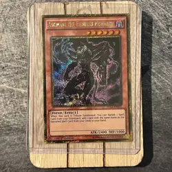 Yugioh Angmarl the Fiendish Monarch PGL3-EN001 Gold Secret Rare 1st Edition NM - Image 1