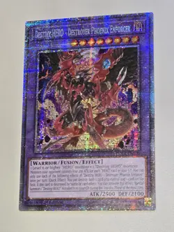 Yugioh Destiny HERO - Destroyer Phoenix Enforcer POTE-EN100 Starlight 1st NM - Image 1