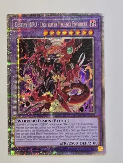 Yugioh Destiny HERO - Destroyer Phoenix Enforcer POTE-EN100 Starlight 1st NM - Image 2