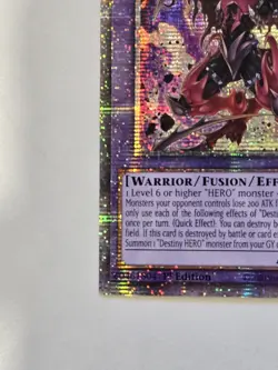 Yugioh Destiny HERO - Destroyer Phoenix Enforcer POTE-EN100 Starlight 1st NM - Image 5