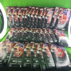 One Piece TCG OP-16 The Time Of Battle Sleeved Booster Pack- Lot Of 35 Sealed - Image 1