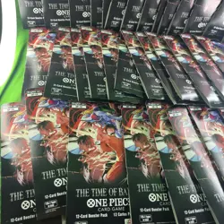 One Piece TCG OP-16 The Time Of Battle Sleeved Booster Pack- Lot Of 35 Sealed - Image 2