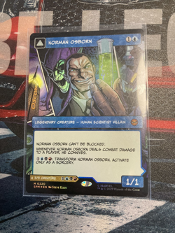 Magic the Gathering Norman Osborn/ Green Goblin Foil Spiderman Universes Beyond - Image 1