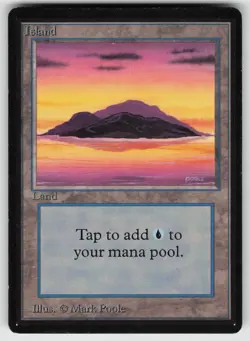 Island (A) Beta Edition Land MAGIC: THE GATHERING - Image 1