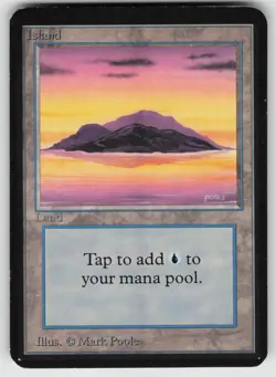 Island (A) Alpha Edition Land MAGIC: THE GATHERING - Image 1