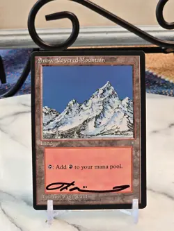 MTG Snow-Covered Mountain Ice Age ARTIST PROOF, SIGNED LP - Image 1