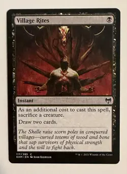 Village Rites 117 Common Kaldheim Magic: The Gathering Near Mint - Image 1
