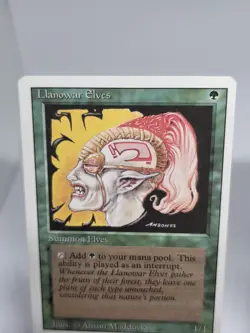Magic The Gathering TCG Llanowar Elves x4 Revised Edition Vintage 1994 MTG WOTC - Image 3