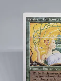 Magic The Gathering TCG Verduran Enchantress Revised Edition Vintage WOTC 94 - Image 2