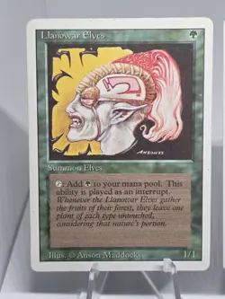 Magic The Gathering TCG Llanowar Elves x6 Revised Edition Vintage 1994 MTG WOTC - Image 4