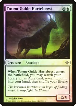 MTG - Totem-Guide Hartebeest - Foil - Rise of the Eldrazi - Magic the Gathering - Image 1