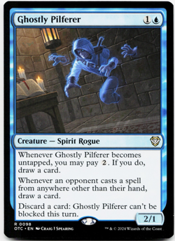 Ghostly Pilferer [Outlaws of Thunder Junction Commander] MTG Magic NM 💧 - Image 3