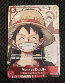 Monkey D Luffy P-001 Alternate Art Manga Promo 25th Collection Card - Image 1