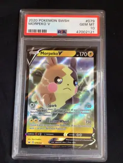Pokemon Cards: Sword & Shield Ultra Rare: Morpeko V 79/202: PSA 10 - Image 1