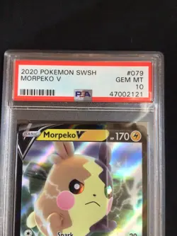 Pokemon Cards: Sword & Shield Ultra Rare: Morpeko V 79/202: PSA 10 - Image 3