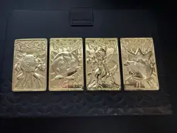 1999 Burger King Pokemon TCG 23K Gold Plated Cards Set of 4 - Image 1