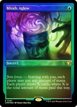 MTG - Minds Aglow - Etched Foil - Commander Masters - Magic the Gathering - Image 1