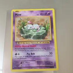 Evolutions 2016 Holo Rare Mew 53/108 XY LP+ English Pokemon Card TCG - Image 1