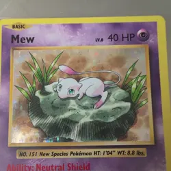 Evolutions 2016 Holo Rare Mew 53/108 XY LP+ English Pokemon Card TCG - Image 2