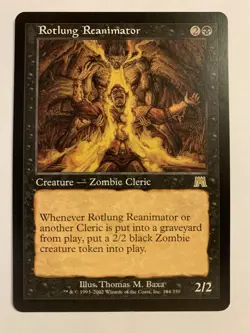 1X SP MTG Magic The Gathering Rotlung Reanimator Onslaught Rare Black Card - Image 1