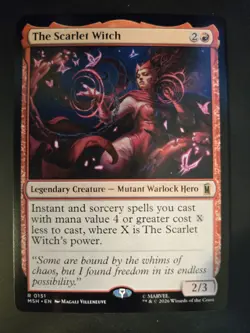The Scarlet Witch Marvel Super Heroes MTG FREE SHIPPING - Image 1