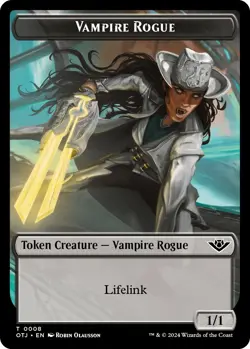 Vampire Rogue // Plot Double-Sided Token- (LP)--EN-[OTJ - 8 // 20] - Image 1