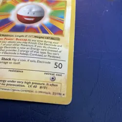 Pokemon Electrode Base Set Shadowless Card #21/102 HP - Image 2