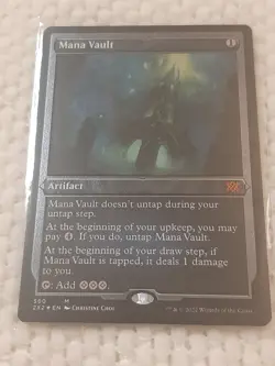 Mana Vault Mtg Magic The Gathering Double Masters 2022 Nm Foil Etched Never Play - Image 1