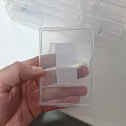 28x Clear Plastic Pokemon Card Storage Cases Hinged TCG Trading Card Holders - Image 2
