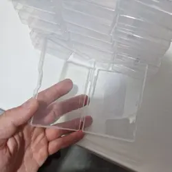 28x Clear Plastic Pokemon Card Storage Cases Hinged TCG Trading Card Holders - Image 3